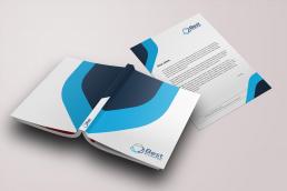 design agenda personalizata & foaie cu antet portofoliu SAINO
