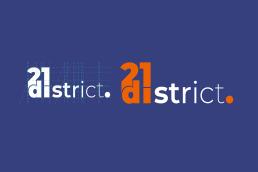 prezentare logo creat de saino pentru district 21